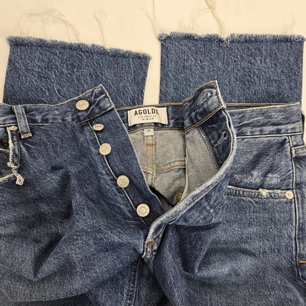 AGOLDE Riley High Rise Cropped Jeans - Picture 15 of 16